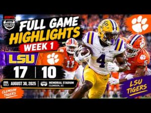 Clemson vs LSU Week 1 Full Game Highlights 2025 College Football NCAAF