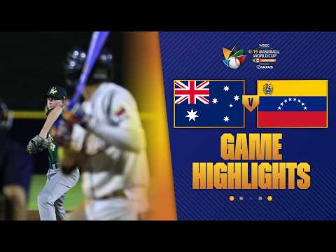 HIGHLIGHTS | Australia vs Venezuela | WBSC U-15 Baseball World Cup
