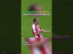Impossible Long shots that shocked the world #football #highlights #shorts