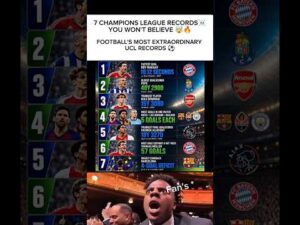 7 Mind-Blowing Champions League Records ⚽💥 #shorts #trending #football