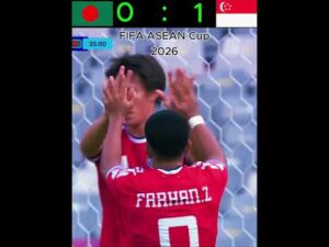 Bangladesh 🇧🇩 vs Singapore 🇸🇬 | AFC Asian Cup 2027 Qualifiers Highlights ⚽🔥 | Football Shorts