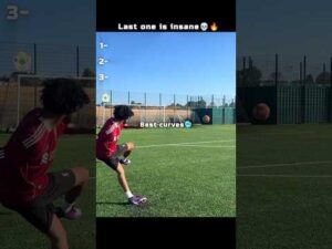 Crazziest curves🥶🔥| cheak the pin comment🥷🏾 #shorts #football #highlights