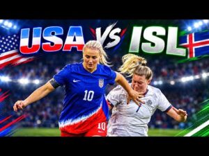 USA 🇺🇸 vs ISL 🇮🇸 | Women’s Football Match Highlights ⚽🔥 #shorts