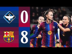 HIGHLIGHTS | HB KOGE 0 vs 8 FC BARCELONA | UEFA WOMEN’S CHAMPIONS LEAGUE🔵🔴
