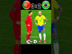 Portugal vs Brazil 🔥 world cup penalty shootout imaginary 🤯🥶 #football #cr7 #shorts